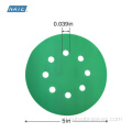 Зеленая шлифовальная диск 150 мм зеленая пленка абразивная наждачная бумага